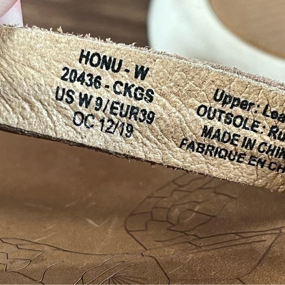 Olukai Honu Rose Gold Leather Flip Flops Sandals Women’s Size 9 - Picture 7 of 7